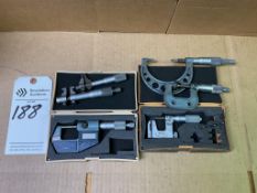 ASSORTMENT OF 6 SMALL INSIDE/ OUTSIDE MICROMETERS