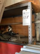 3 SHELF RACK WITH LOCKABLE CABINET SECTION, ALL CONTENTS INCLUDED