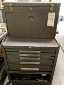 KENNEDY TOOL CHEST AND TOP BOX, ALL CONTENTS INCLUDED (SEE ALL PICTURES)