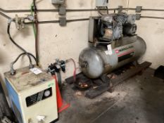 INGERSOLL RAND T30 AIR COMPRESSOR AND COMPRESSED AIR DRYER UNIT