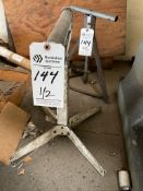 1, MEDIUM DUTY, 1, HEAVY DUTY ROLLER STAND. ADJUSTABLE HEIGHT