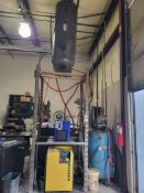 (AIR SYSTEM) KAESER SM11 SCREW AIR COMPRESSOR, AIR DRYER, TANK, COMPRESSOR