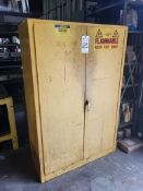 JUSTRITE FLAMMABLE LIQUID STORAGE CABINET, 45 GALLON CAPACITY, NO CONTENTS