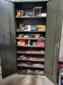 LARGE CABINET WITH ALL CONTENTS, VICE SWIVEL MOUNTS