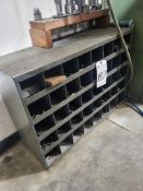 HARDWARE BIN WITH CONTENTS