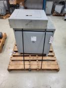 ACME ELECTRIC 75 KVA 480V LARGE GENERAL PURPOSE TRANSFORMER AND SIEMENS S3F18ML100CTS BREAKER BOX