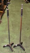 2x microphone stands