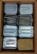 80x British Army pan mess tins - mixed sizes