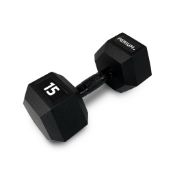 Perium black hex dumbbells - see description for weights and quantities