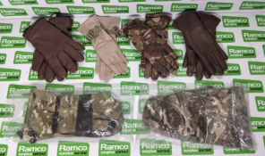 50x pairs of various gloves, mittens & cold weather gloves - mixed sizes