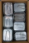 88x British Army pan mess tins - mixed sizes