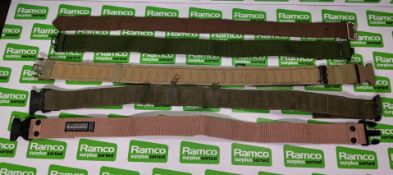 75x British Forces belts - various types and sizes