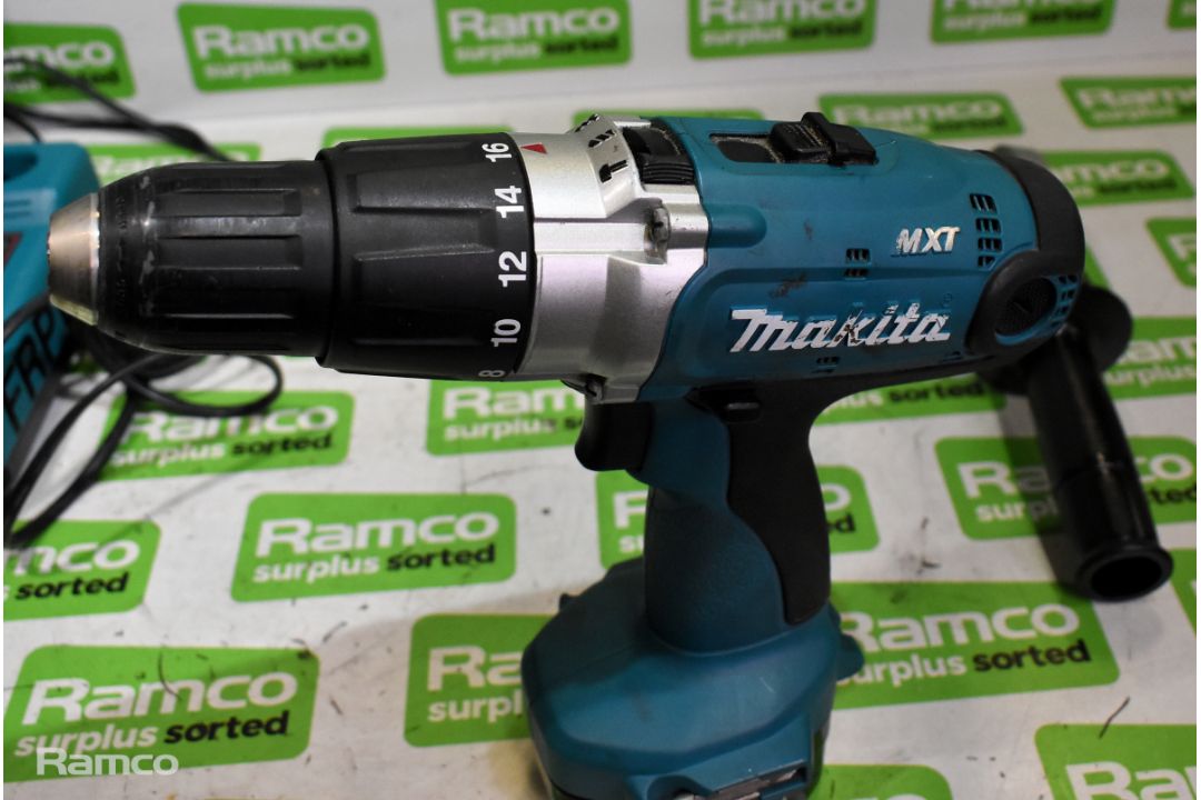 Makita MXT 8434D cordless drill, charger, 2x batteries and case - Image 3 of 8