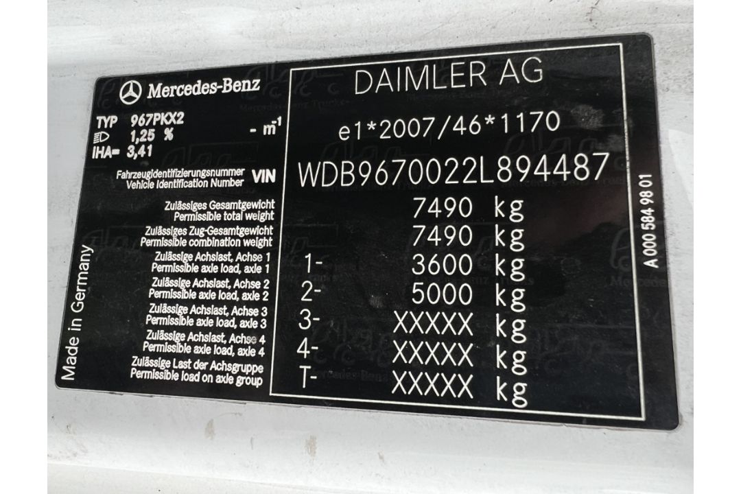 Mercedes-Benz 816 (WX15 AWR) 5132cc diesel recovery truck - mileage 207,927 - full detail in desc. - Image 39 of 39