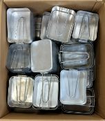 60x British Army pan mess tins - mixed sizes