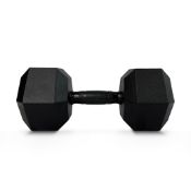 Perium black hex dumbbells - see description for weights and quantities