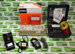 Robin, Hioki & Amprobe testing equipment - see description for details