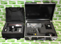 Speedar SR1 speed gun with case & Kustom Signals Falcon hand held speed gun with accessories & case