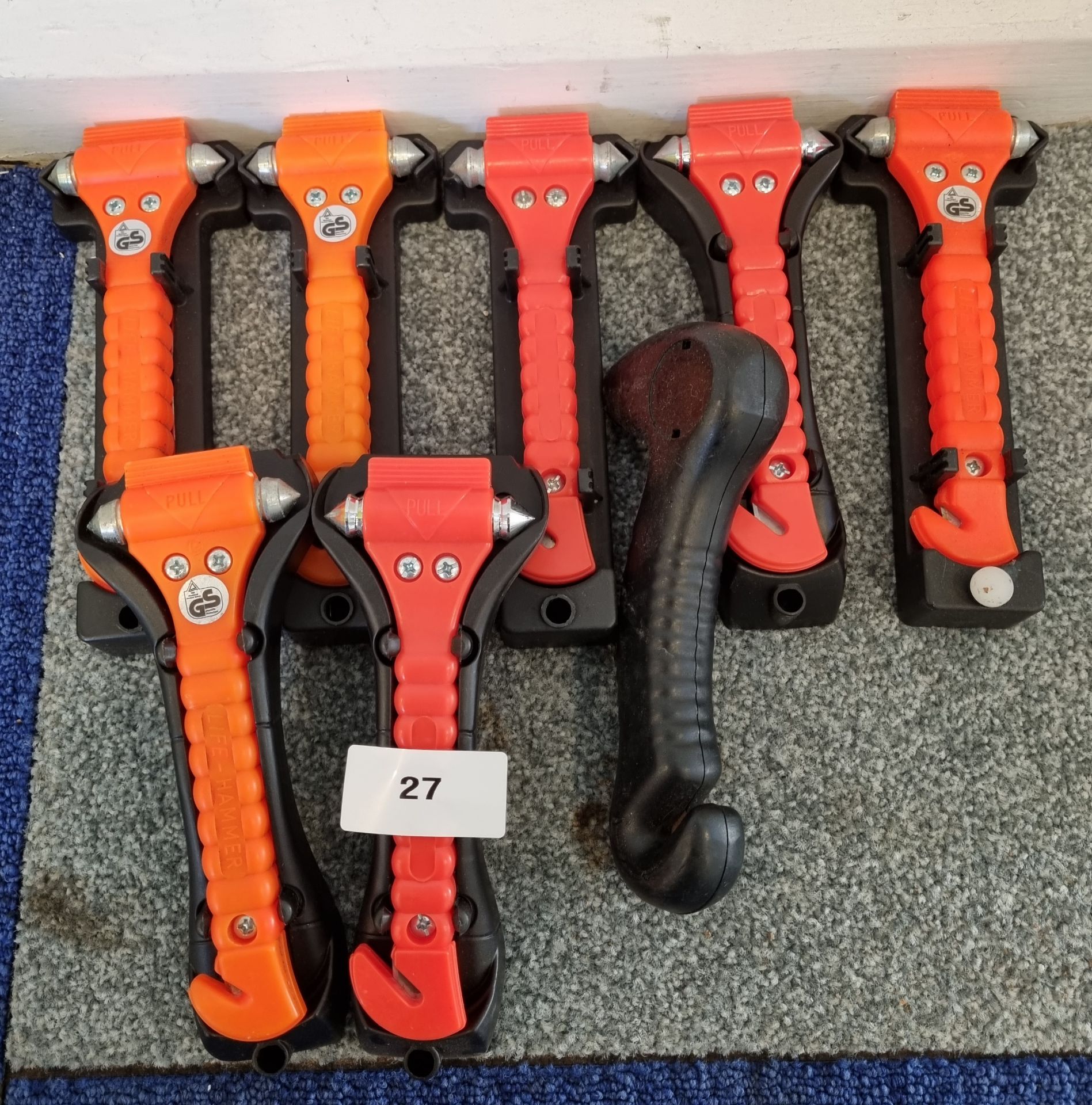 7x Emergency escape hammers with mounting brackets - Image 2 of 2