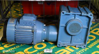 ABB M2AA 090 S-4 3 phase electric motor with Sewdrive F085I0 gearbox