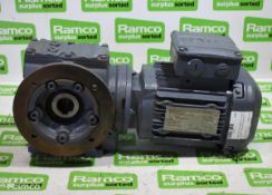 Sew SAF47 DT80K4 3 phase electric motor with gearbox