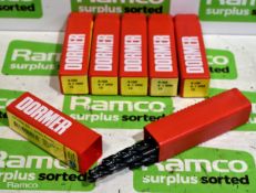 6x packs of Dormer A100 6.1mm jobber HSS drill bits - 10 bits per pack