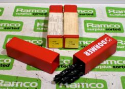 3x packs of Dormer A100 11.5mm jobber HSS drill bits - 5 bits per pack