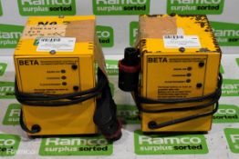 2x BETA Microprocessor controlled automatic battery chargers