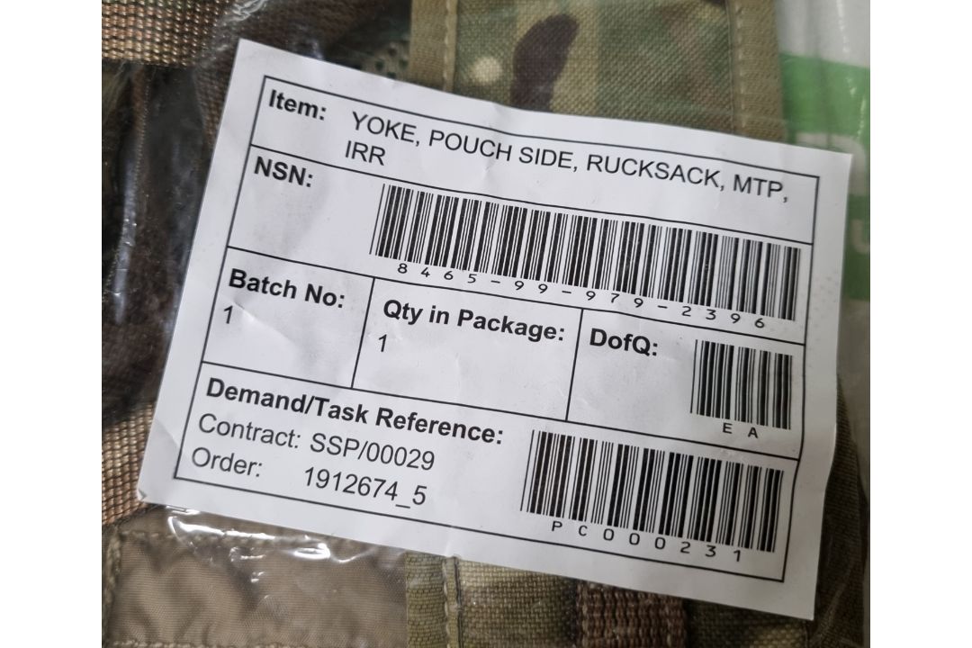 23x British Army MTP rucksack side pouches / yoke strap - MTP - IRR - NSN 8465-99-979-2396 - Image 3 of 3