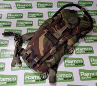 3x British Army DPM individual Camelbak hydration pouches