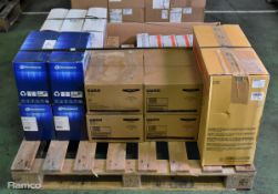 Printer toner cartridges - OKI, Xerox, Dataproducts and Longbow - mixed types and sizes - approx 60