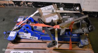 1000kg floor type transmission jack - L 1280 x W 600 x 780mm
