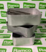 41x British Army pan mess tins - mixed sizes