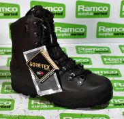 turri brown combat boots - female - size 4L