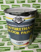 Floormaster industrial trade polyurethane floor paint - grey - 20L
