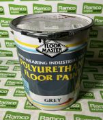 Floormaster industrial trade polyurethane floor paint - grey - 20L