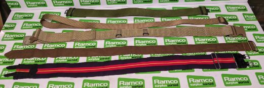 80x British Forces belts - various types and sizes