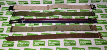 60x British Forces belts - various types and sizes