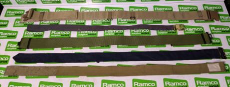 110x British Forces belts - various types and sizes
