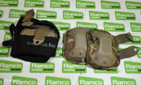 32x pairs of British Forces Multicam knee pads - mixed types