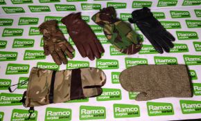 60x British Forces unpaired gloves - mixed styles - mixed sizes
