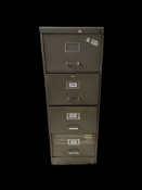 1x 4 drawer filing cabinet W 40.6cm x L 62cm x H 132cm.