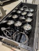 Set of 3x 4-Way Pinspot Bar fitted with 15 Amp connectors. Full working order. Serviced