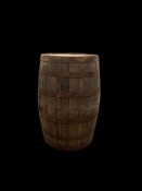 Authentic wooden whisky barrel.