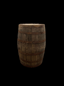 Authentic wooden whisky barrel.