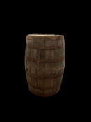 Authentic wooden whisky barrel.