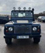 Landrover Defender 90 in blue - 1989 - 4 Cylinder 2.25L petrol - 128k miles. No MOT.