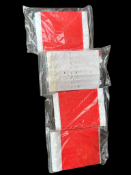 3x bags of red wrist bands.