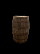Authentic wooden whisky barrel.