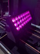 Set of 4x SGM P6 LED IP flood in flightcase with Omega brackets, 4x barndoors & 16A T line connector